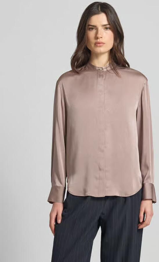 Calvin Klein Womenswear Relaxed fit blouse met opstaande kraag - Foto 3
