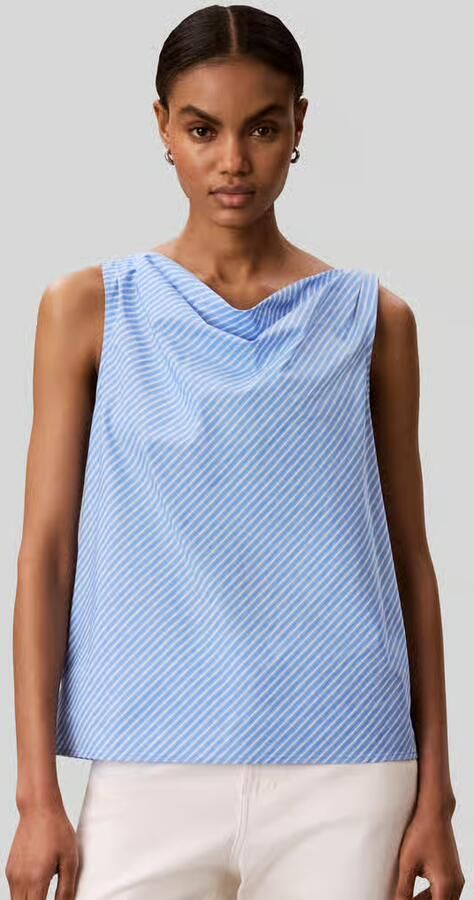 Calvin Klein Womenswear Relaxed fit blousetop van puur katoen - Foto 2