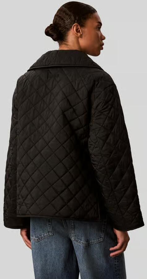 Calvin Klein Womenswear relaxed fit gewatteerd jack met zij-splitten - Foto 2