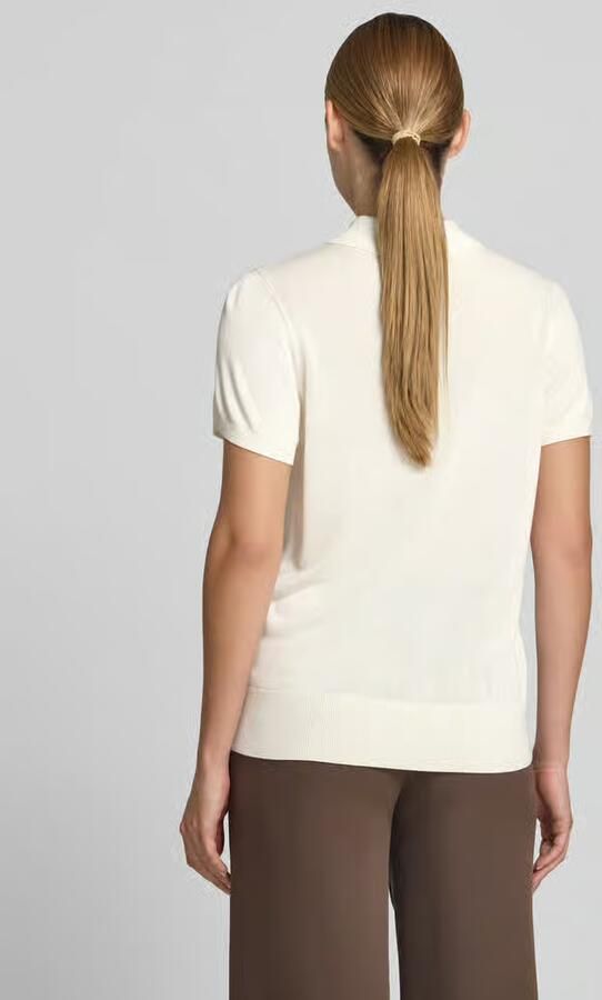 Calvin Klein Womenswear slim fit poloshirt van pure viscose - Foto 3