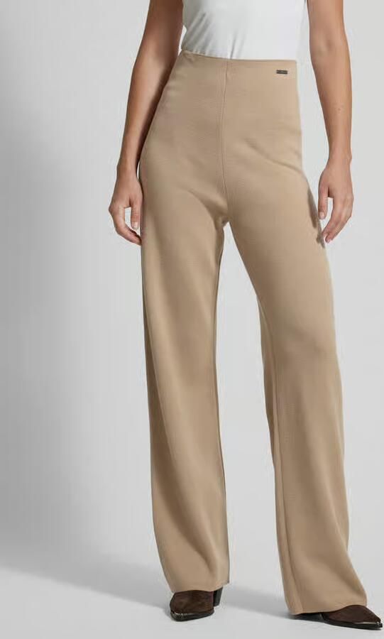 Calvin Klein Womenswear Straight leg broek met labelapplicatie - Foto 2