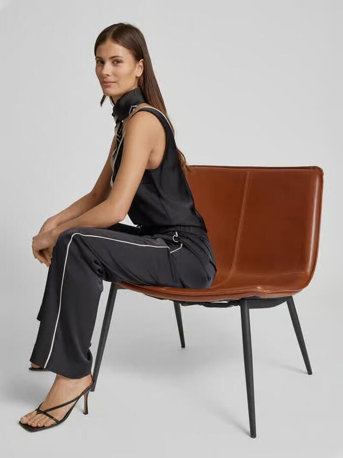 Calvin Klein Womenswear Straight leg broek met steekzakken