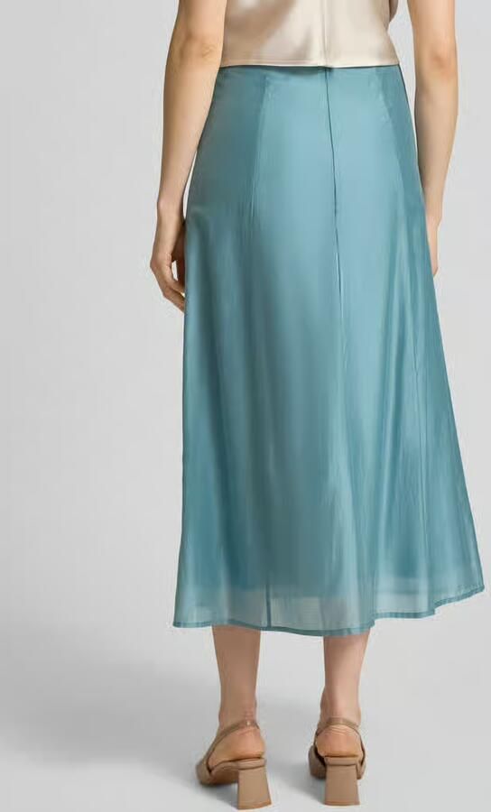 Calvin Klein Womenswear Uitlopende midi-rok van lyocellmix - Foto 2