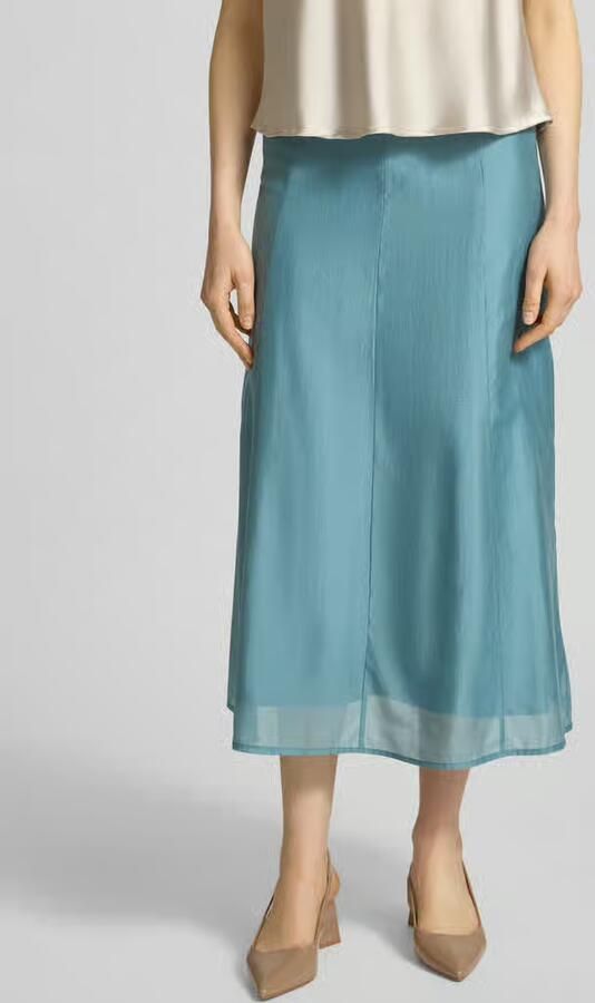 Calvin Klein Womenswear Uitlopende midi-rok van lyocellmix - Foto 3