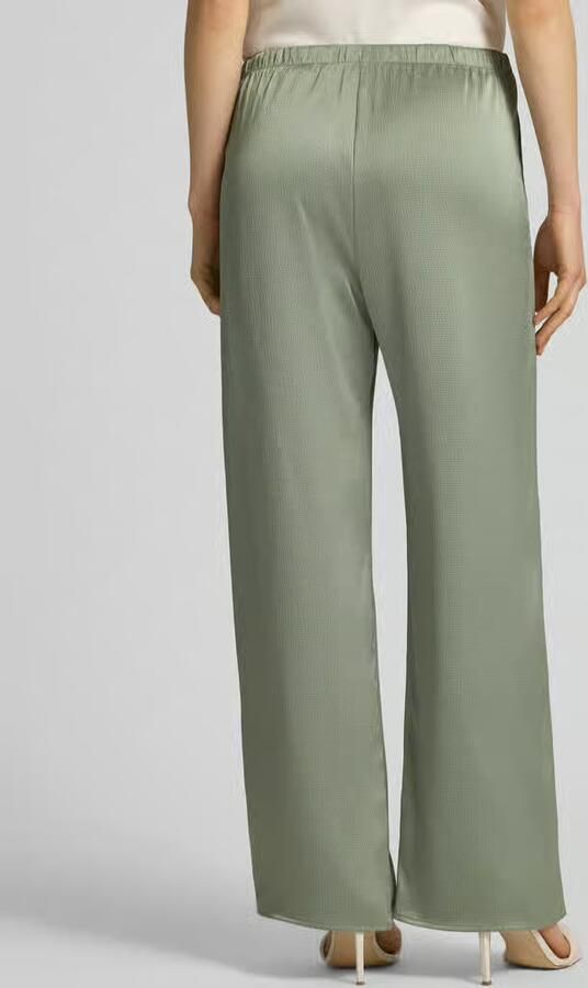 Calvin Klein wide leg high waist broek grijsgroen - Foto 5