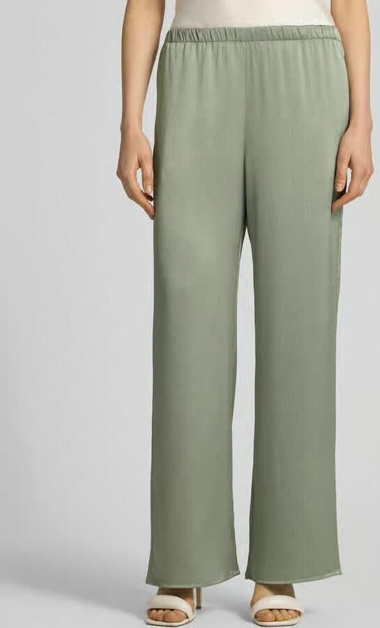 Calvin Klein wide leg high waist broek grijsgroen - Foto 4