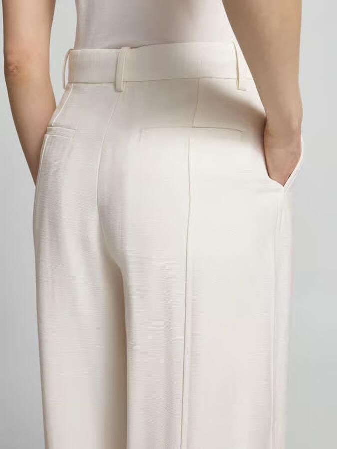 Calvin Klein Womenswear Wide leg pantalon van viscosemix - Foto 4