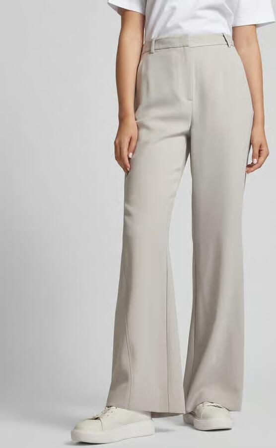 Calvin Klein Womenswear Wide leg stoffen broek met riemlussen - Foto 3
