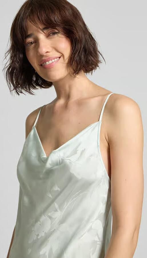 Calvin Klein Womenswear Zwevende maxijurk van viscose met spaghettibandjes