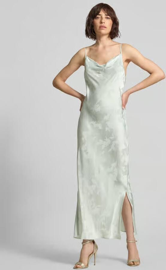 Calvin Klein Womenswear Zwevende maxijurk van viscose met spaghettibandjes - Foto 2
