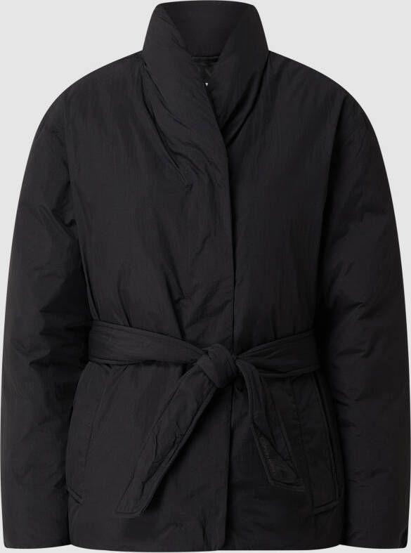 Calvin Klein Gewatteerde jas RECYCLED DOWN WRAP PUFFER JACKET met verstelbaar tailleceintuur
