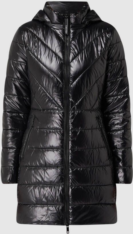 Calvin Klein Doorgestikte jas ESSENTIAL RECYCLED PADDED COAT met stijlvolle branding
