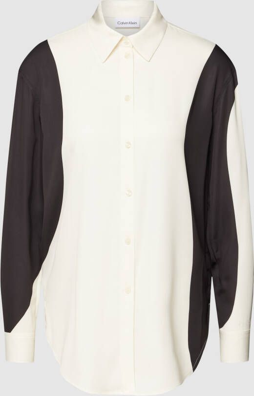 Calvin Klein Womenswear Overhemdblouse in two-tone-stijl