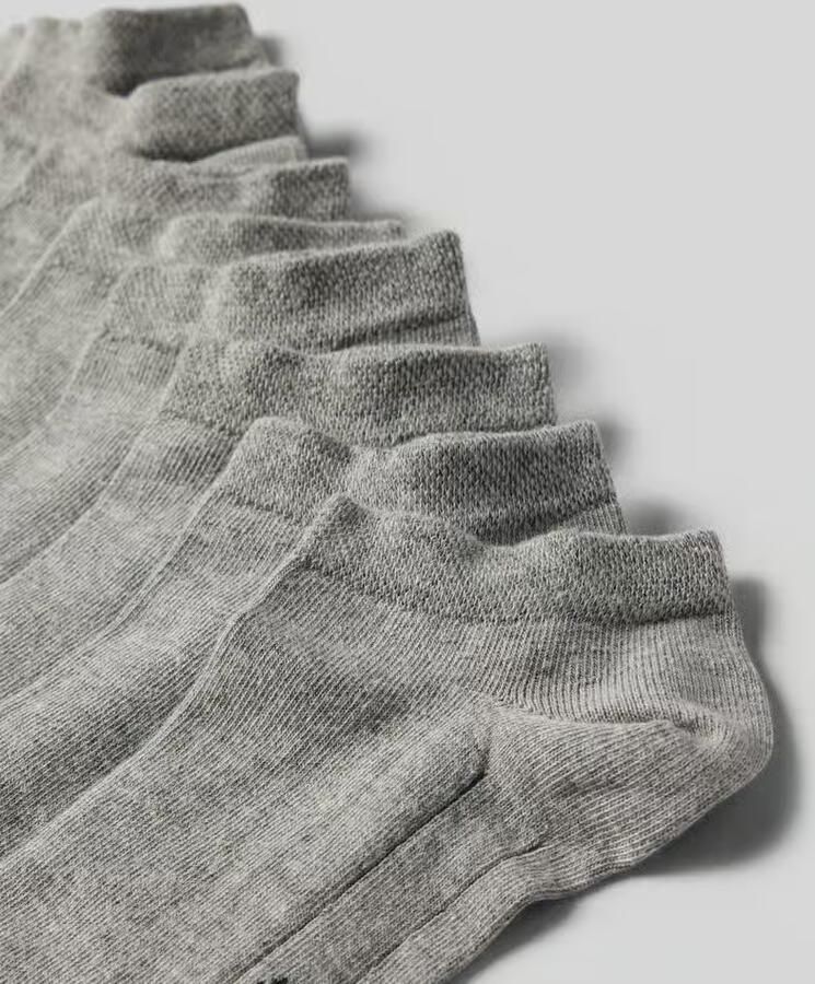 CAMANO Sneakersokken met ribboordjes in een set van 7 paar model 'Soft'