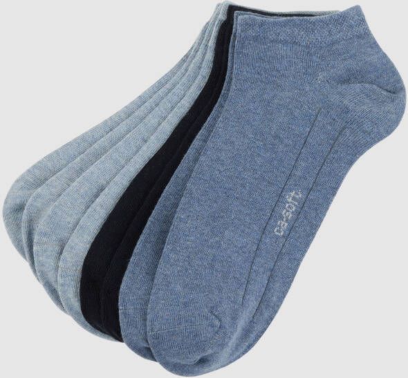 CAMANO Sneakersokken met ribboordjes in een set van 7 paar model 'Soft'