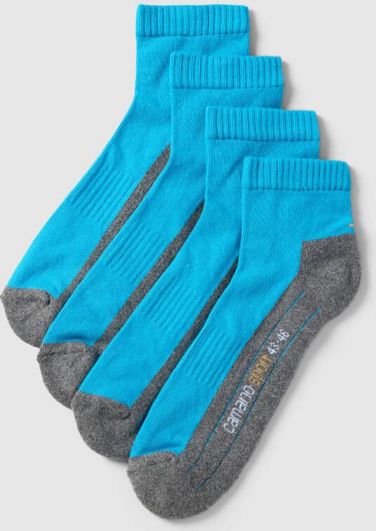 CAMANO Sokken met labelprint in een set van 4 paar