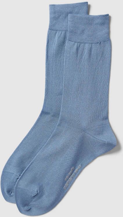 CAMANO Sokken met ribboordjes in een set van 2 paar model 'MERCERISED'