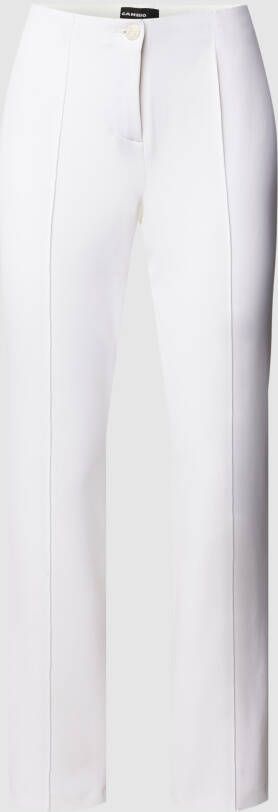 CAMBIO Straight leg bandplooibroek met persplooien model 'AMELIE'