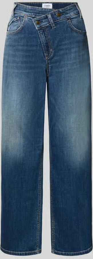 CAMBIO baggy fit barrel jeans van katoenmix model 'BAGGY ASYMMETRICAL'