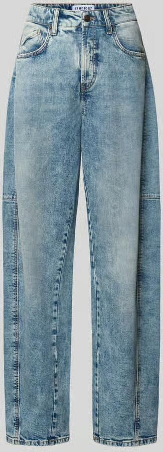 CAMBIO baggy jeans van katoenmix model 'BAGGY TWISTED'