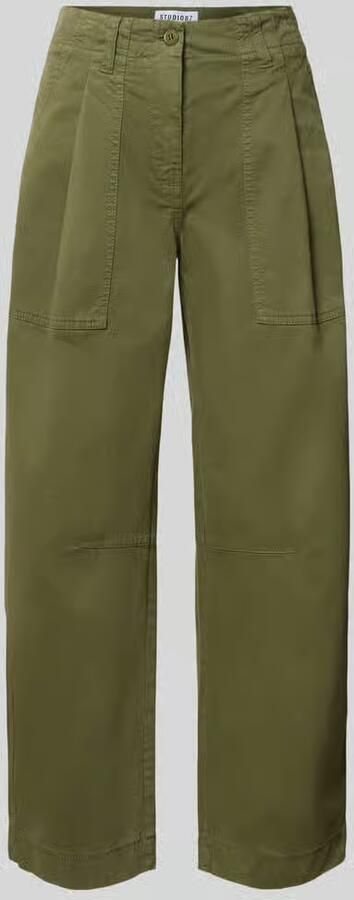 CAMBIO Barrel leg broek van katoenmix model 'OCTOBER'