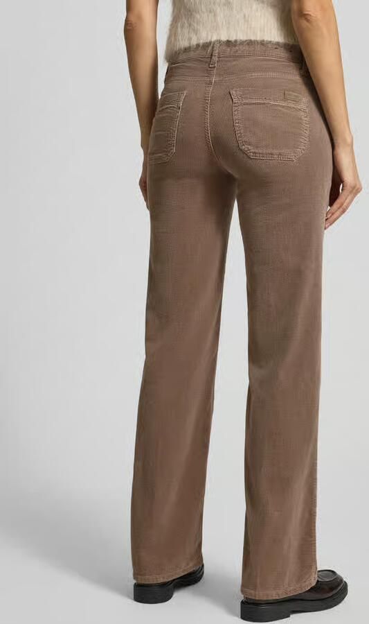 CAMBIO Bootcut corduroy broek met steekzakken model 'TESS'