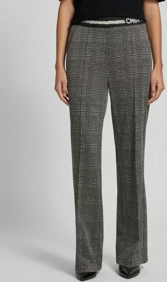 CAMBIO Broek van viscosemix met glencheck-motief model 'AVA' - Foto 2
