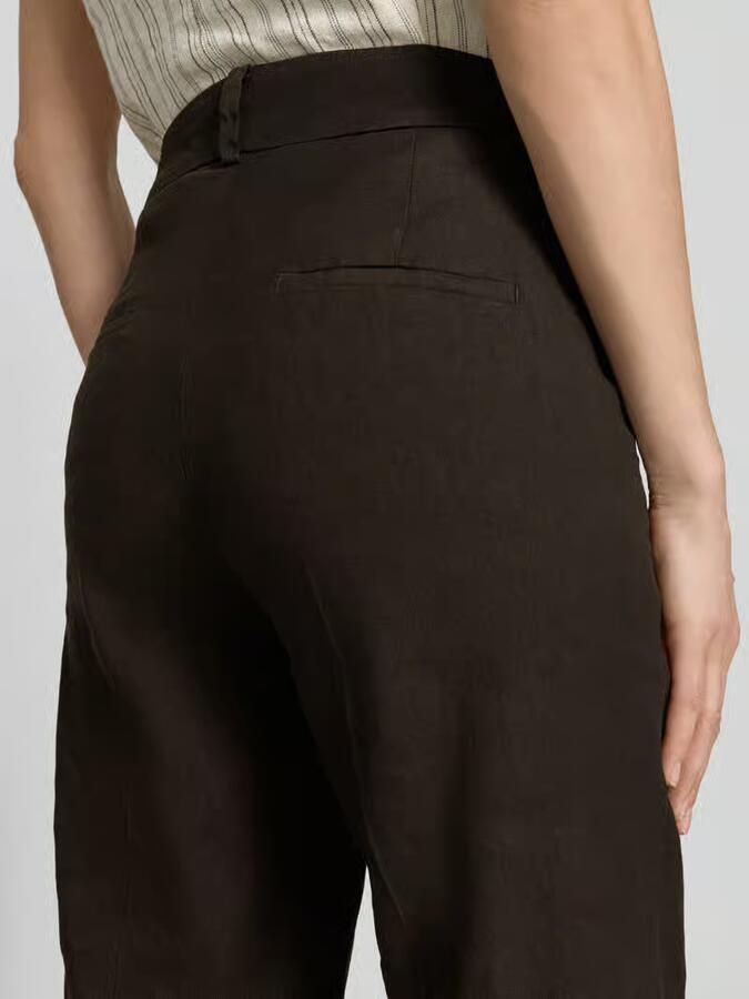 CAMBIO chino van linnenmix met vouw model 'CALIFORNIA'