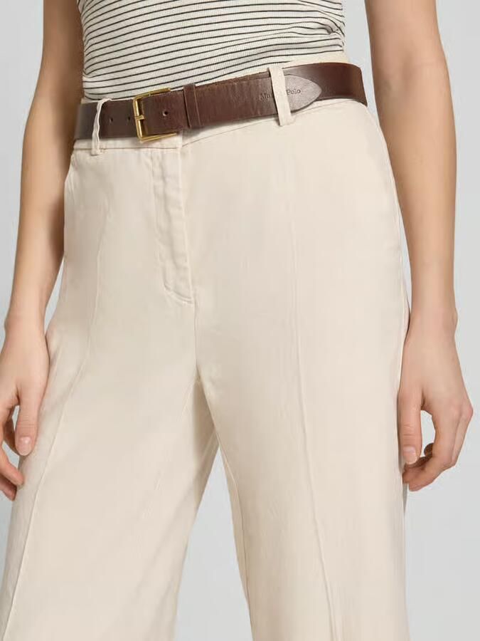 CAMBIO chino van linnenmix met vouw model 'CALIFORNIA'