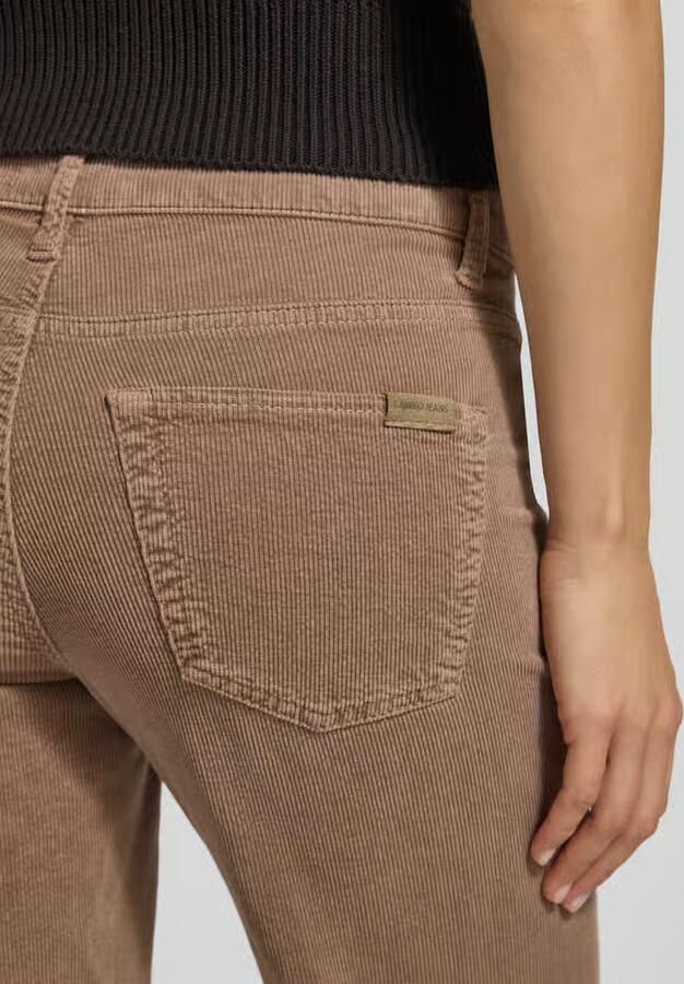 CAMBIO Corduroy broek in verkorte pasvorm model 'FRANCESCA'