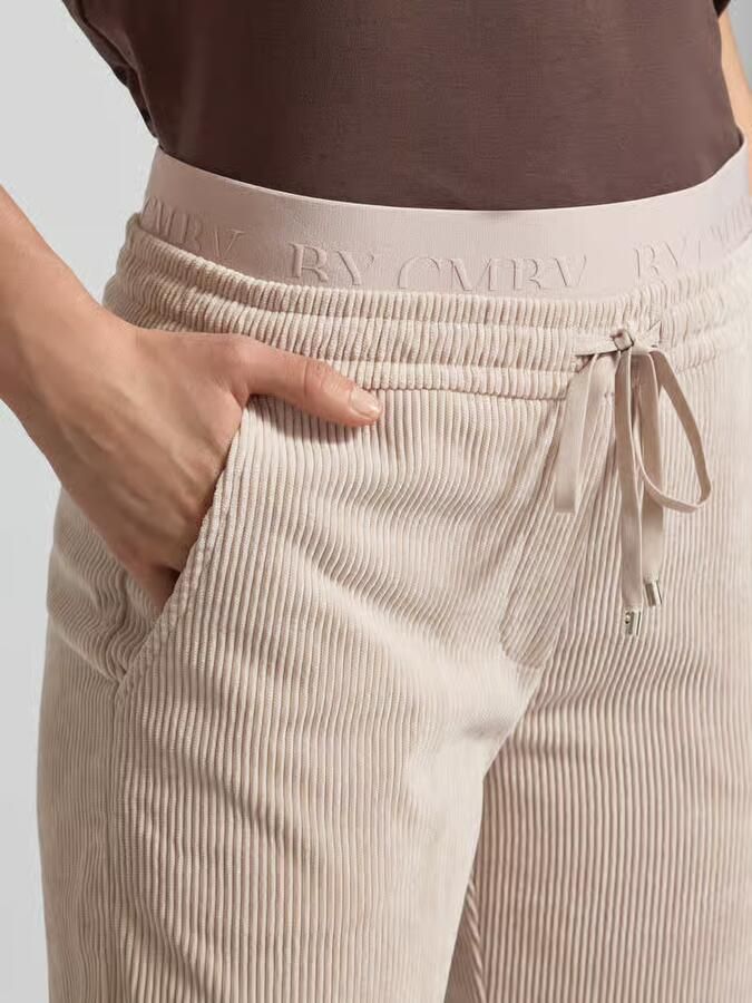CAMBIO Corduroy broek met elastische band model 'EDEN'