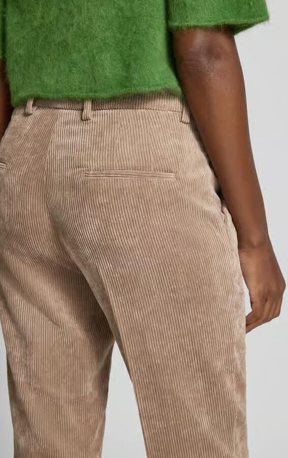 CAMBIO Corduroy broek met persplooien model 'KRYSTAL'