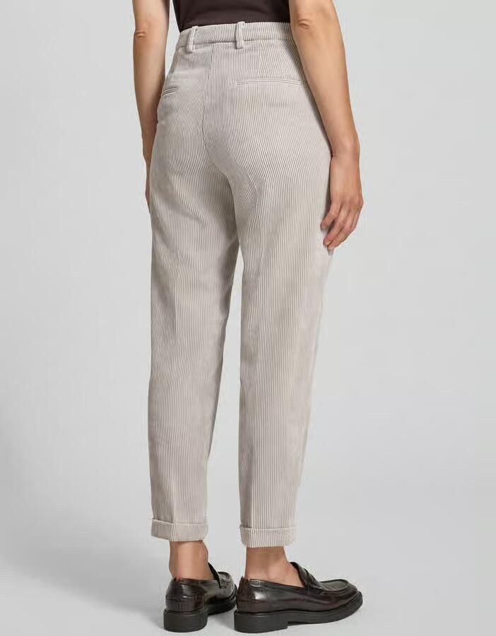 CAMBIO Corduroy broek met persplooien model 'KRYSTAL'