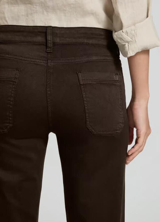 CAMBIO Flared cut broek met paspelzakken model 'TESS'