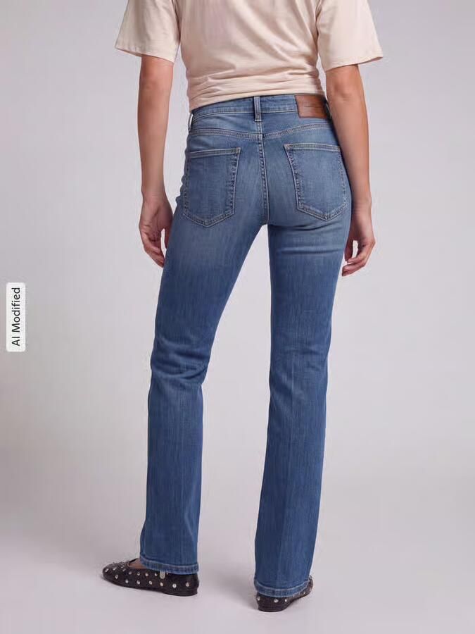 CAMBIO flared fit bell bottom van katoenmix model 'FABIENNE' - Foto 2
