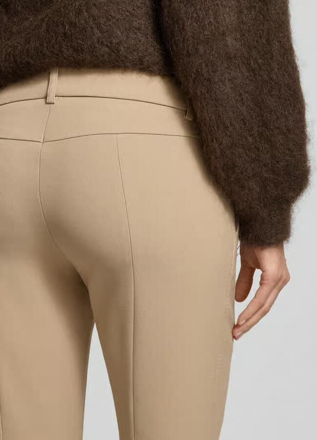 CAMBIO Flared fit stoffen broek met viscose model 'Farah'