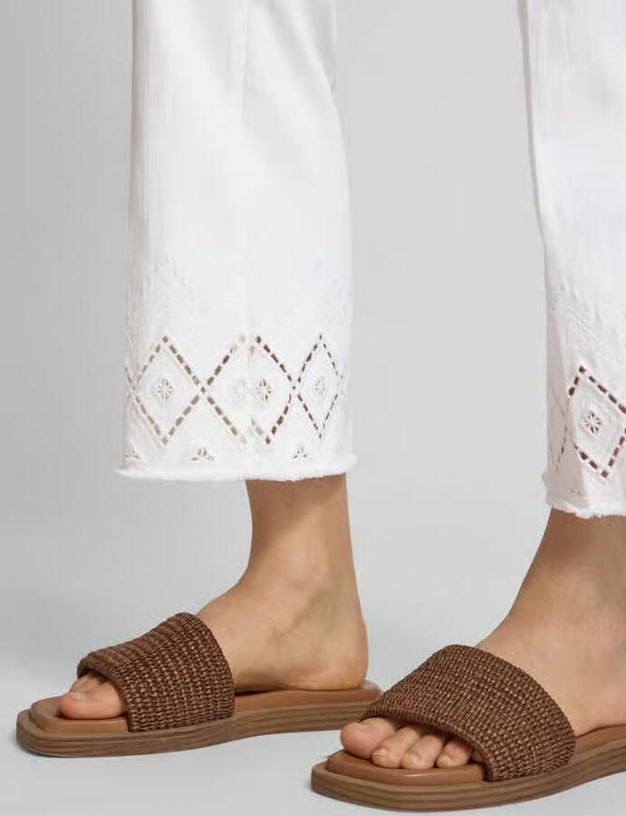 CAMBIO Flared jeans met broderie anglaise model 'FRANCESCA' - Foto 2