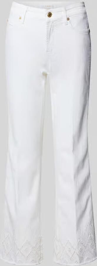 CAMBIO Flared jeans met broderie anglaise model 'FRANCESCA' - Foto 3