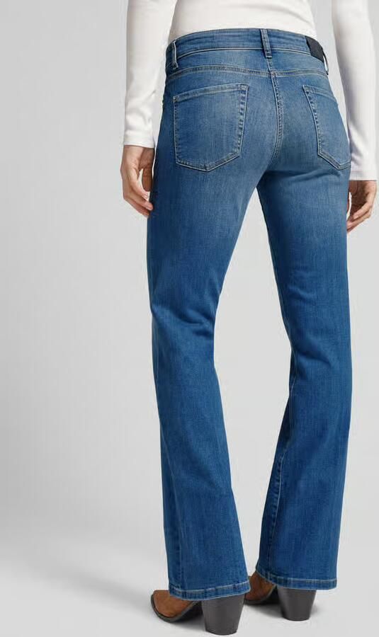 CAMBIO Paris Flared Jeans in middelblauwe wassing Blue Dames