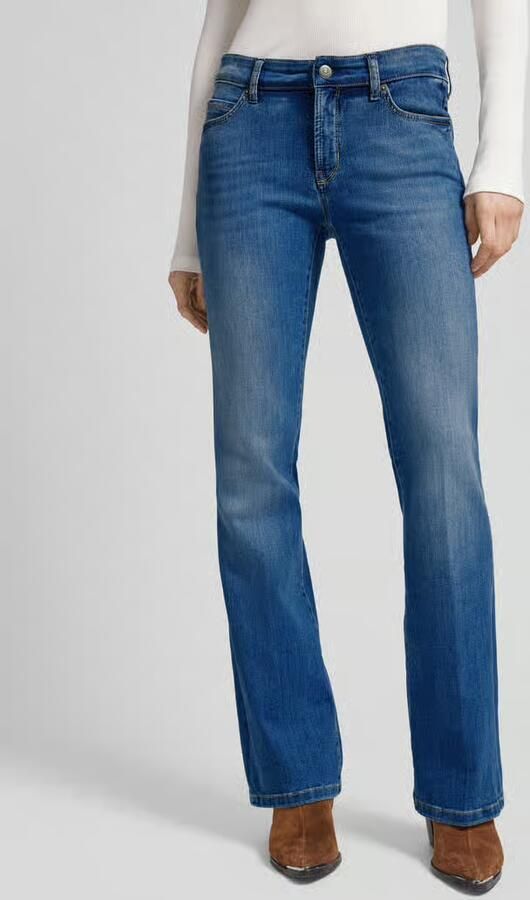 CAMBIO Paris Flared Jeans in middelblauwe wassing Blue Dames - Foto 2