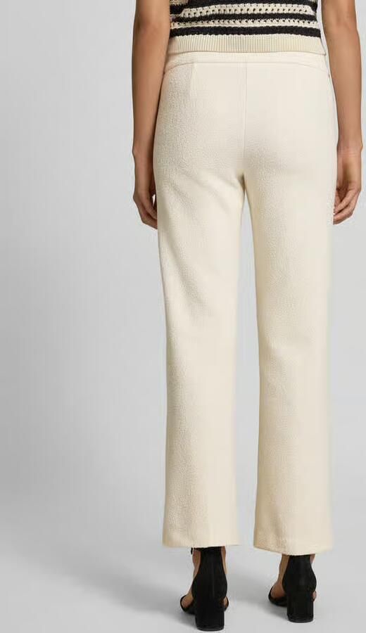 CAMBIO Flared stoffen broek in verkorte pasvorm
