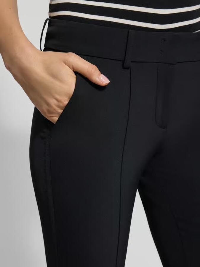 CAMBIO Flared stoffen broek in verkorte pasvorm model 'FARAH'
