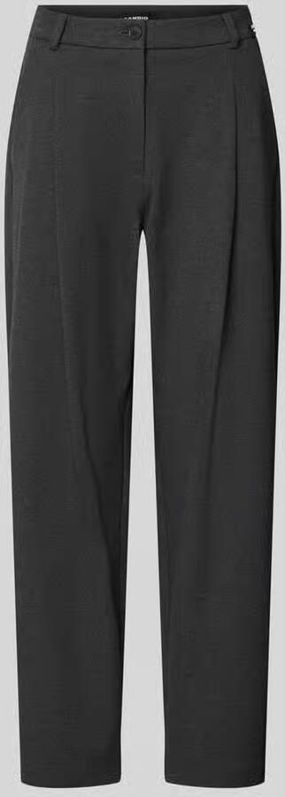 CAMBIO High waist broek met bandplooien model 'ETOILE'