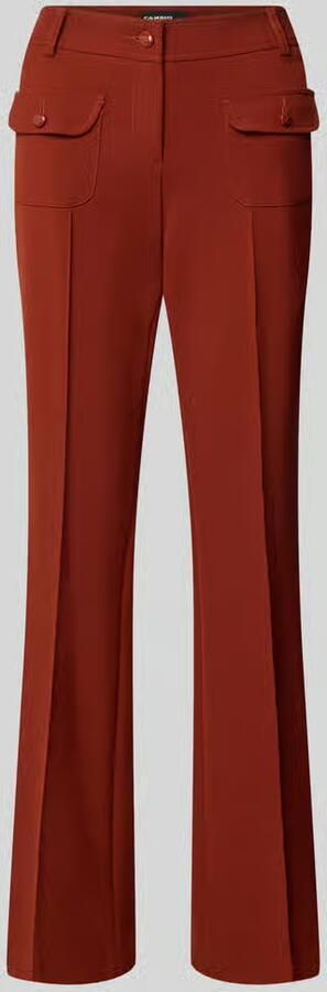 CAMBIO High waist broek met klepzakken