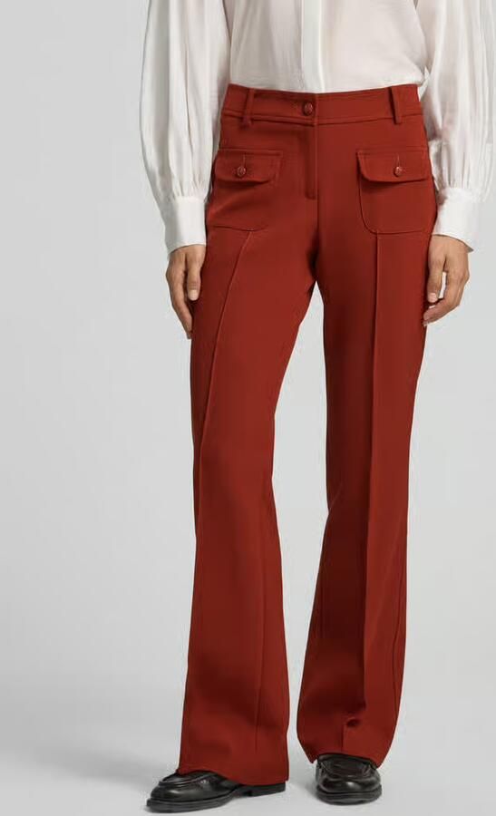 CAMBIO High waist broek met klepzakken - Foto 3