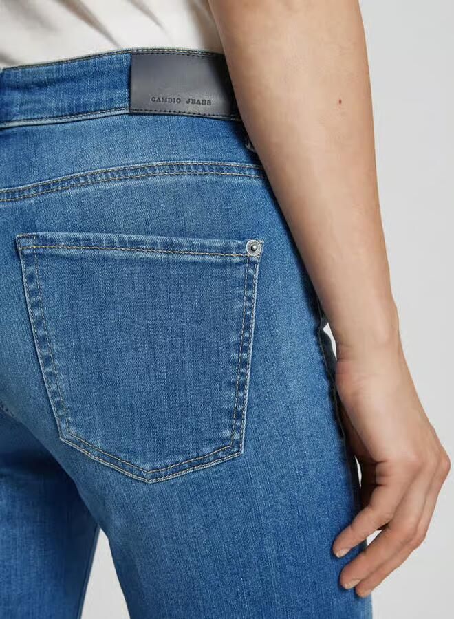 CAMBIO Jeans Paris Easy Kick Summer Contrast Blue Dames