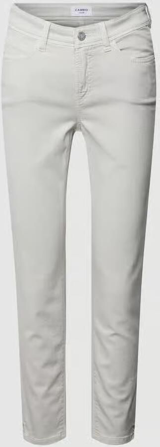 CAMBIO Zachte Cropped Broek met Splitten Piper Short Kit White Dames - Foto 2