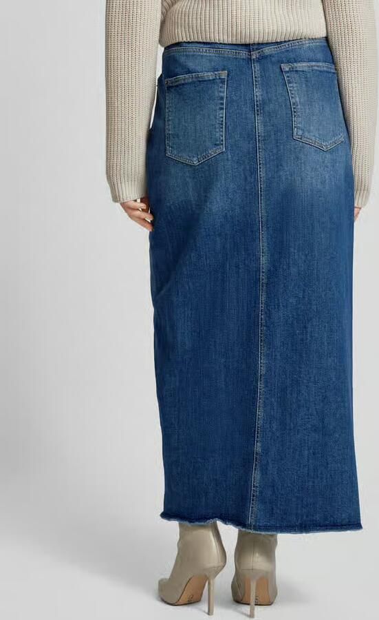CAMBIO Jeansrok met loopsplit model 'HARLOW'