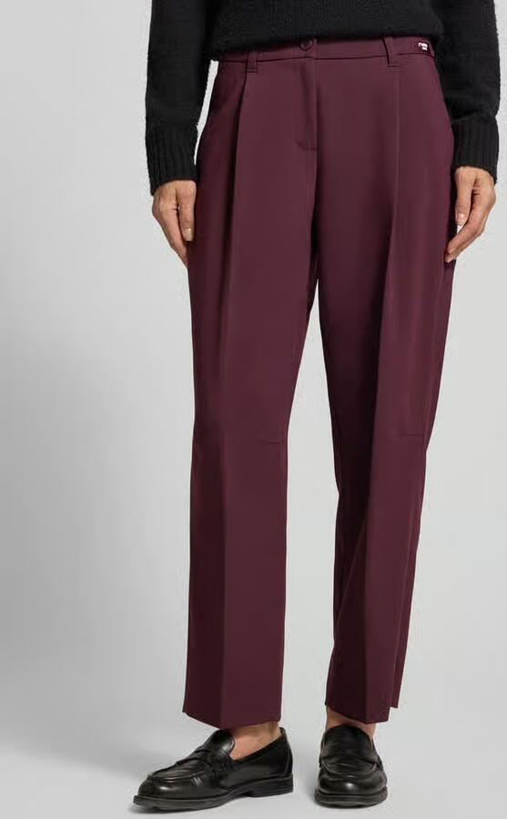 CAMBIO Kort barrel leg broek met bandplooien model 'Ortensia' - Foto 2
