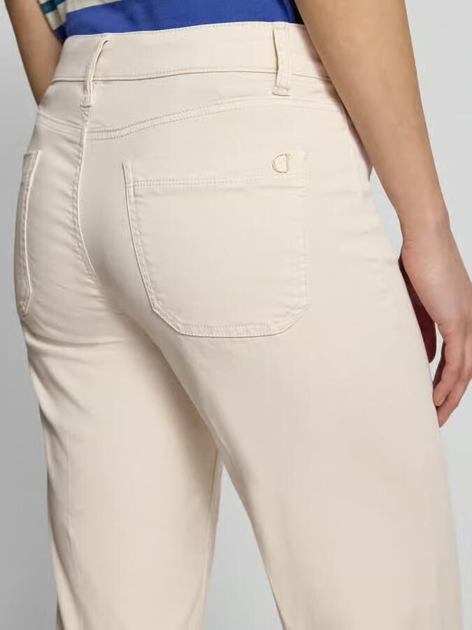 CAMBIO Korte jeans met persplooien en steekzakken